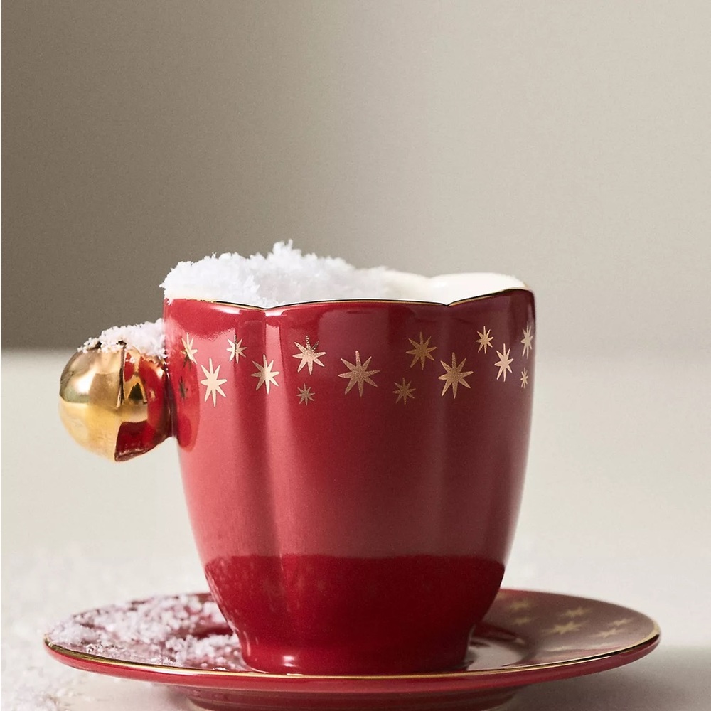 Anthropologie New York City Ballet Espresso Cup & Saucer